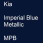 Preview: Kia, Imperial Blue Metallic, MPB.